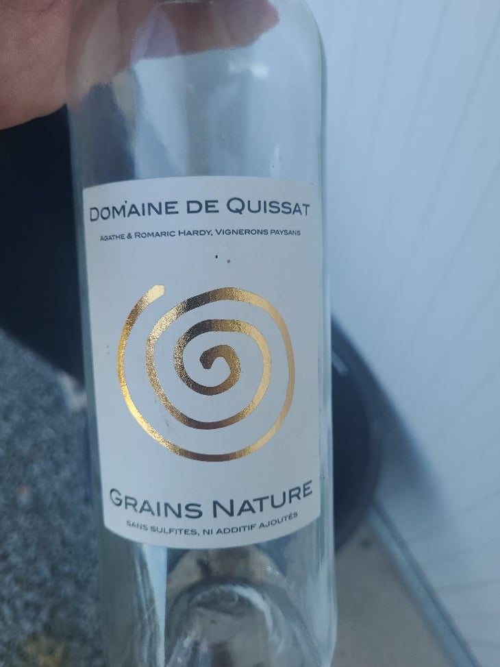Grains Nature - Domaine de Quissat - Agathe et Romaric Delouvrié Hardy -2022