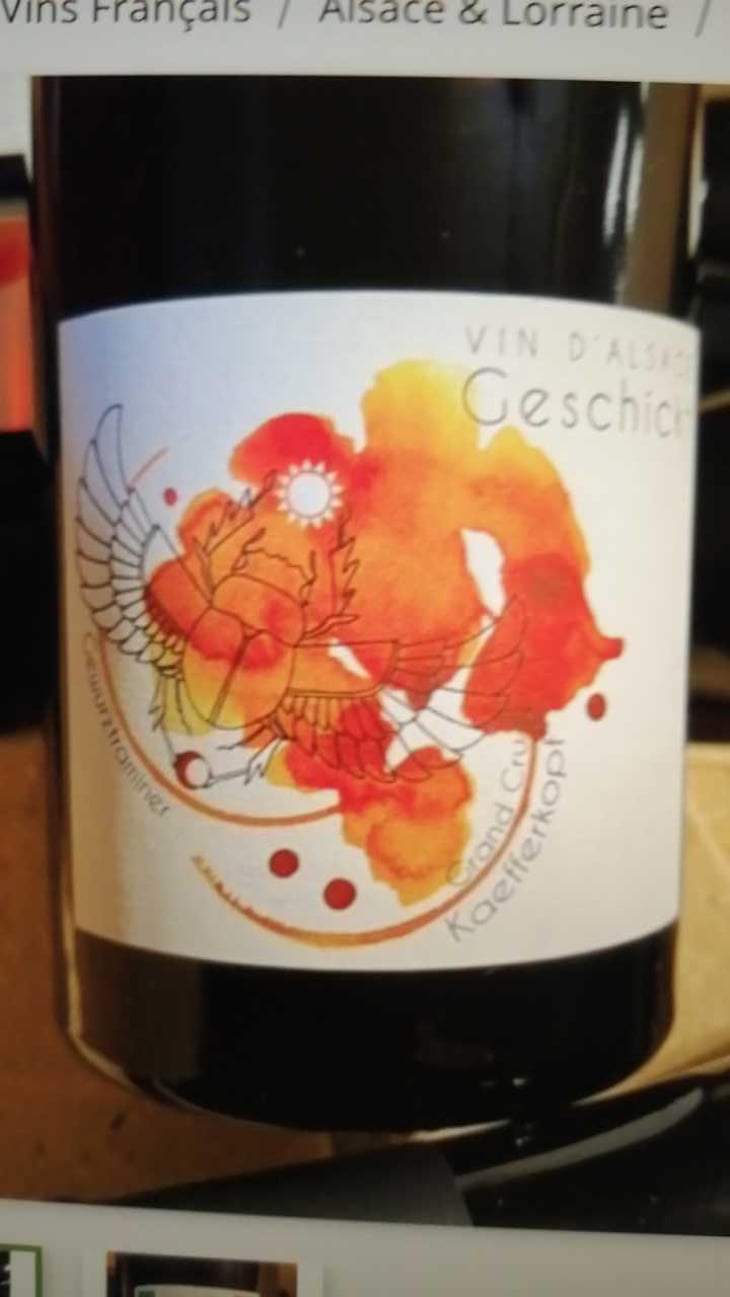 Grand Cru Kaefferkopf Macération - Domaine Geschickt - Arnaud Geschickt & Aurélie Fayolle 