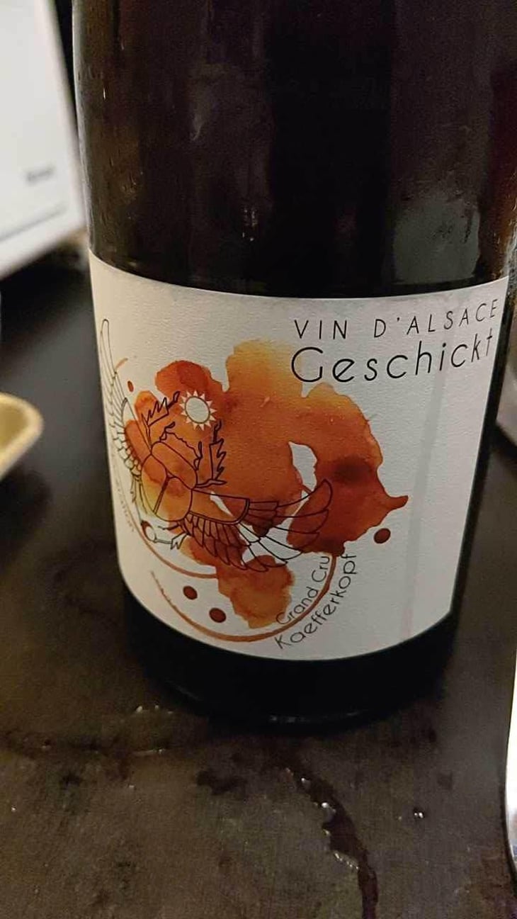 Grand Cru Kaefferkopf Macération - Domaine Geschickt - Arnaud Geschickt & Aurélie Fayolle 