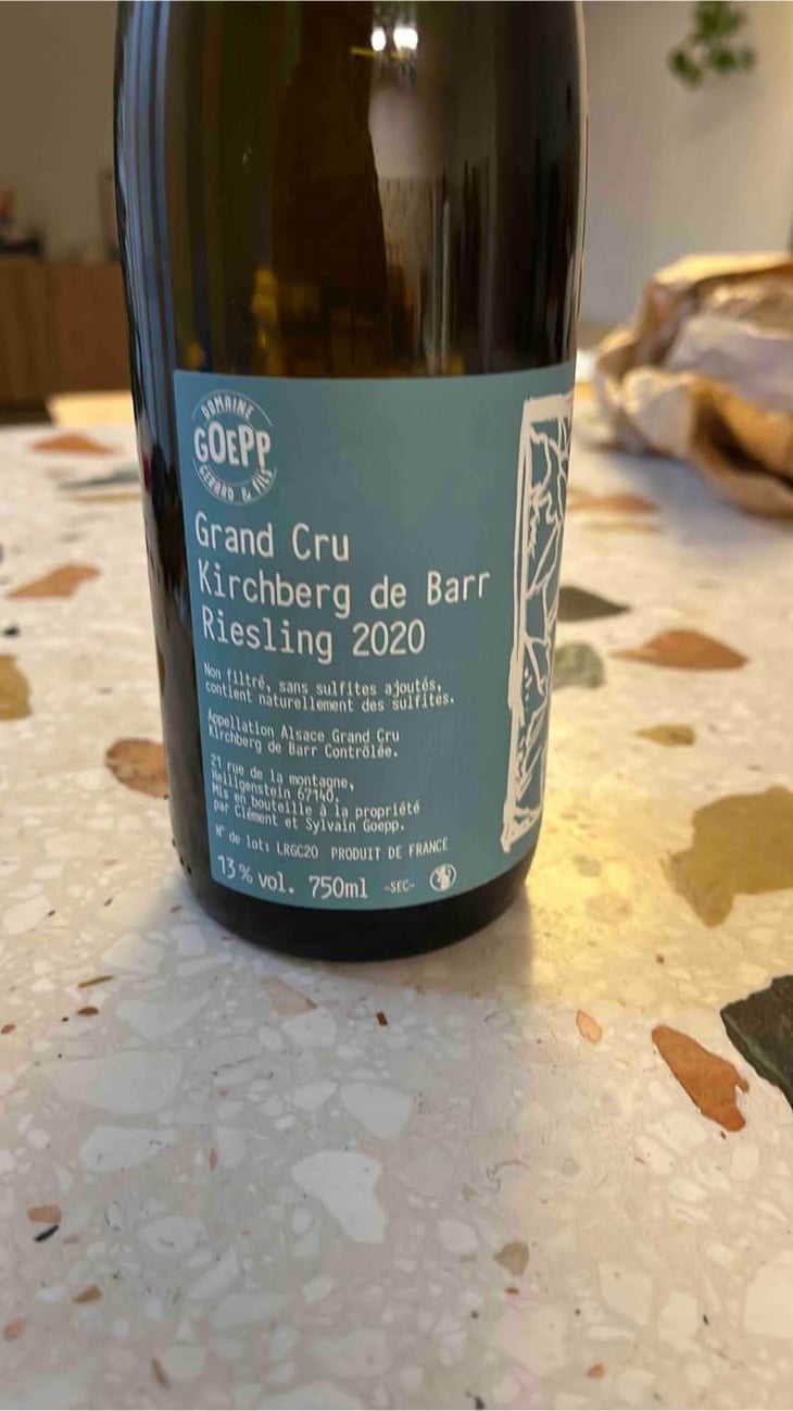 Riesling Grand Cru Kirchberg de Barr - Goepp Gerard et Fils - Clément & Sylvain Goepp 