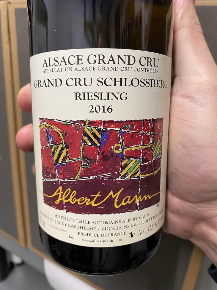Grand cru Schlossberg Riesling - Domaine Albert Mann - Famille Barthelmé -2014