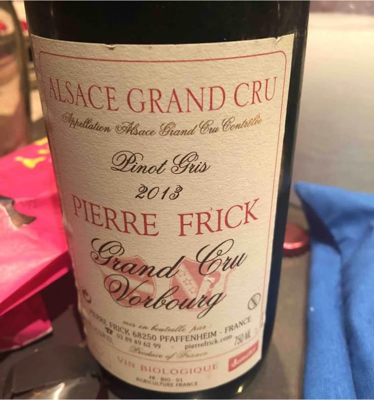 Grand Cru Vorbourg Riesling - Domaine Pierre Frick - Jean-Pierre, Chantal et Thomas Frick 