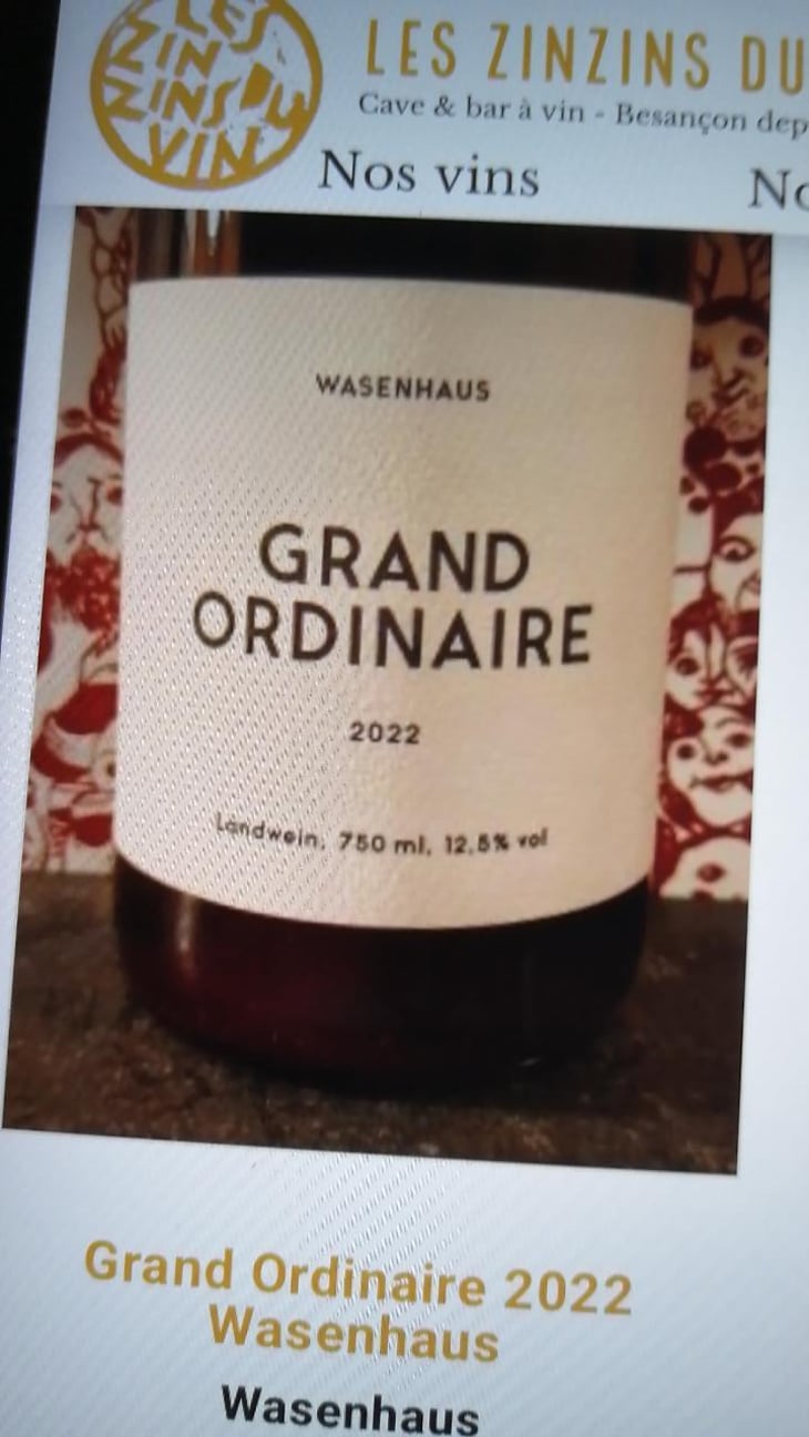 Grand ordinaire - Wasenhaus - Christoph Wolber & Alexander Götze -2022