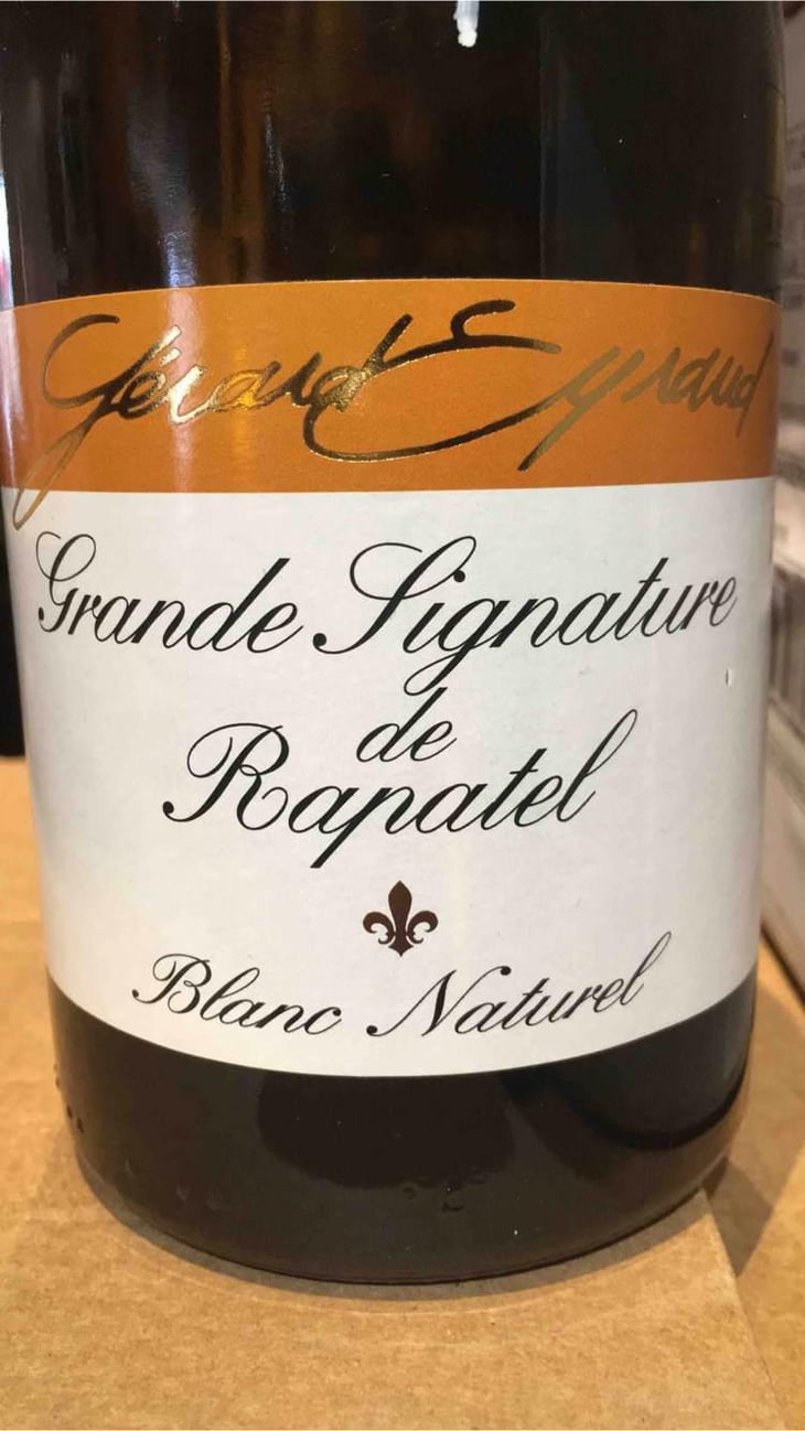 Grande Signature de Rapatel 2020 - Domaine de Rapatel - Gérard Eyraud -2006