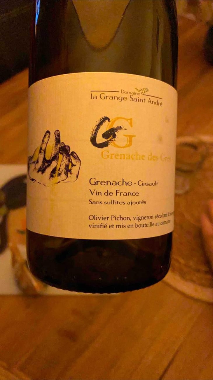 Grenache des grès - La Grange Saint André - Olivier Pichon -2019