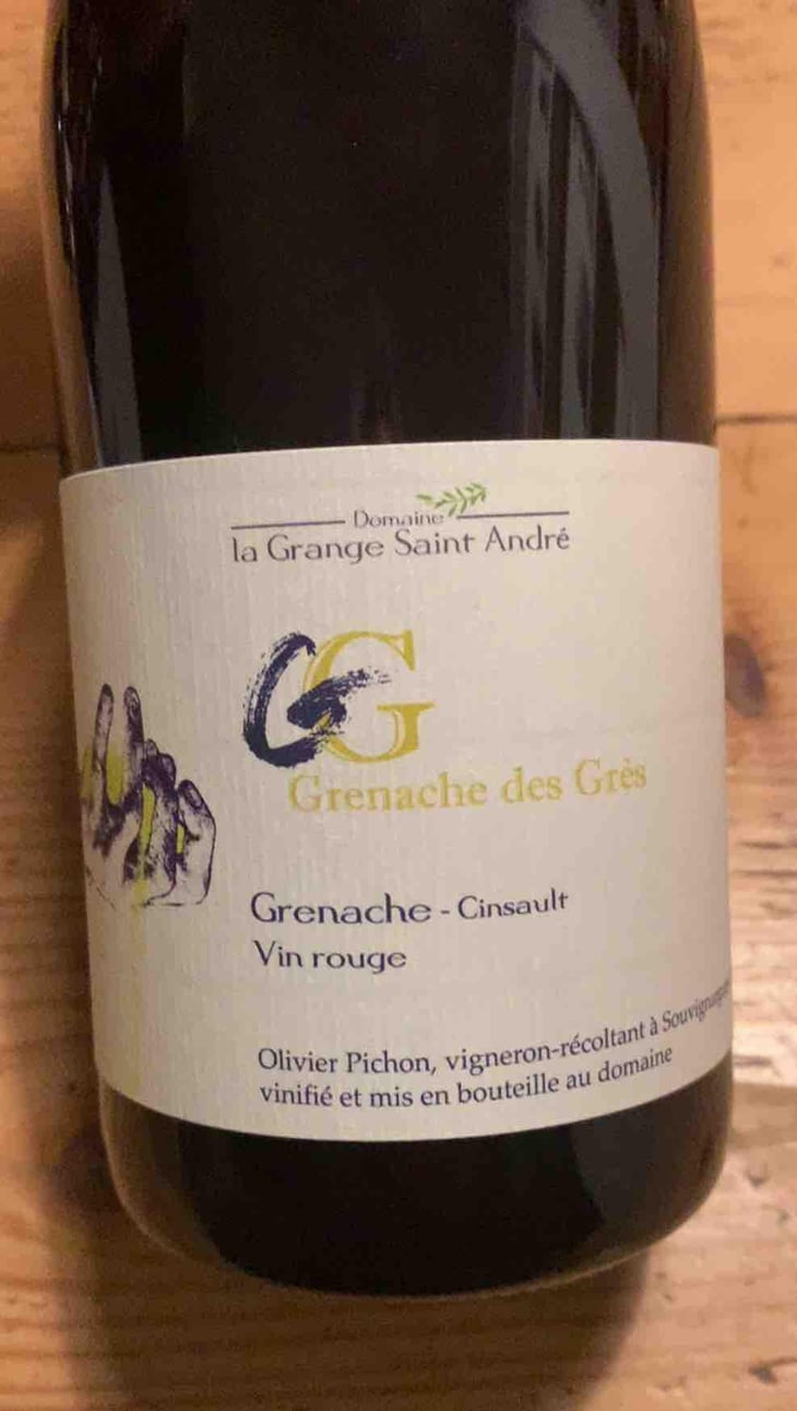 Grenache des grès - La Grange Saint André - Olivier Pichon -2019