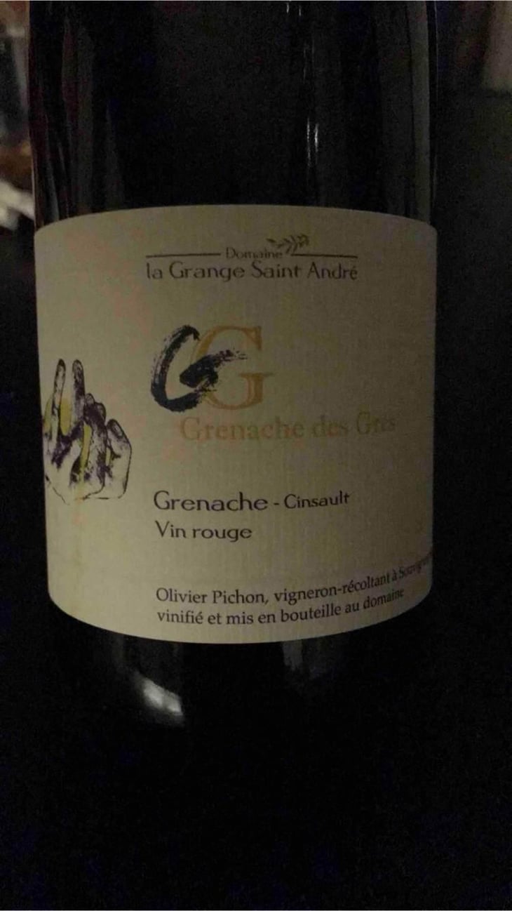 Grenache des grès - La Grange Saint André - Olivier Pichon -2019