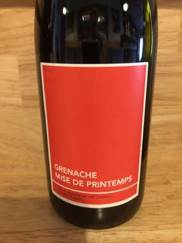 Grenache Mise De Printemps - Mas Coutelou - Jean-François Coutelou 
