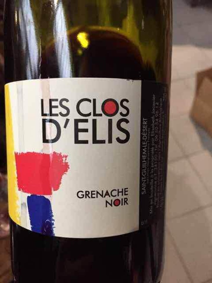 Grenache Noir - Les Clos d'Elis - Elisabeth Jacquier 