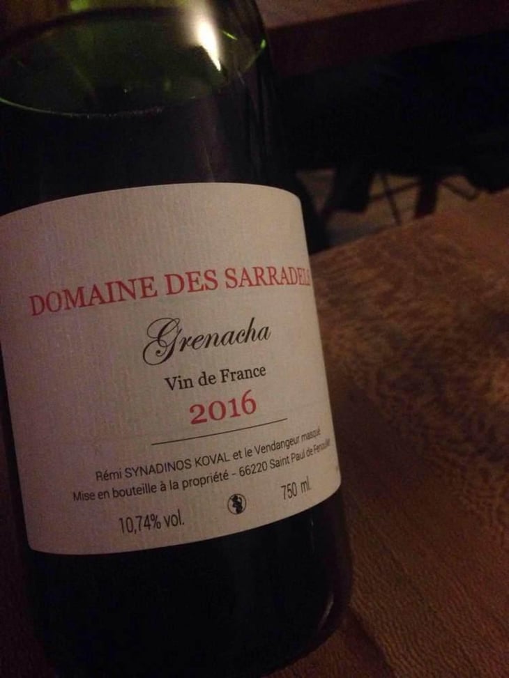 Grenacha - Domaine des Sarradels - Rémi Synadinos Koval 