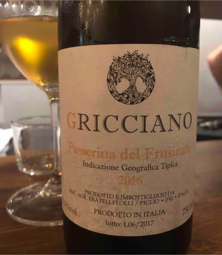 Gricciano Passerina del Frusinate - Azienda Agricola Fratelli Lolli - Pietro & Franco Lolli 