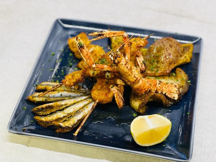 Grigliata Mista Di Pesce Con Panatura Aromatica - Raggiazzurro - 702191