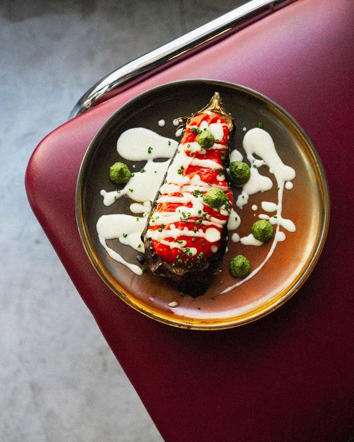 Grilled Aubergine, Pesto And Parmesan - Espai Puntal - 623536