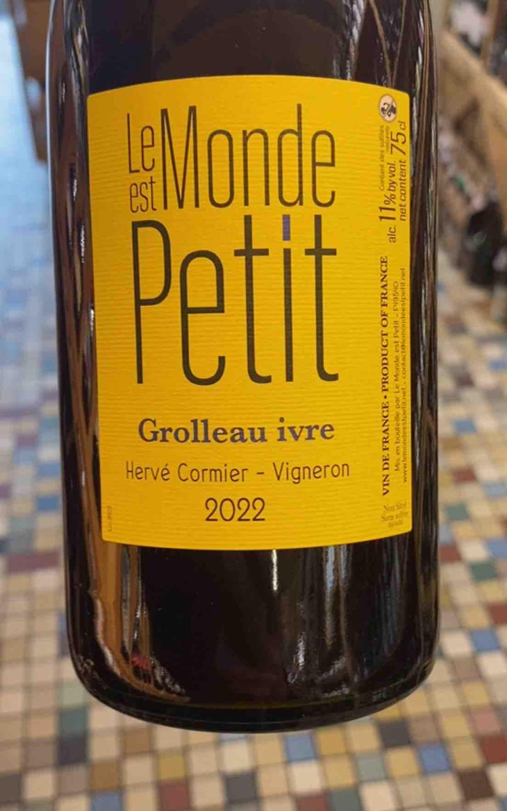 Grolleau ivre - Le Monde est Petit - Arnaud Legros & Hervé Cormier -2021