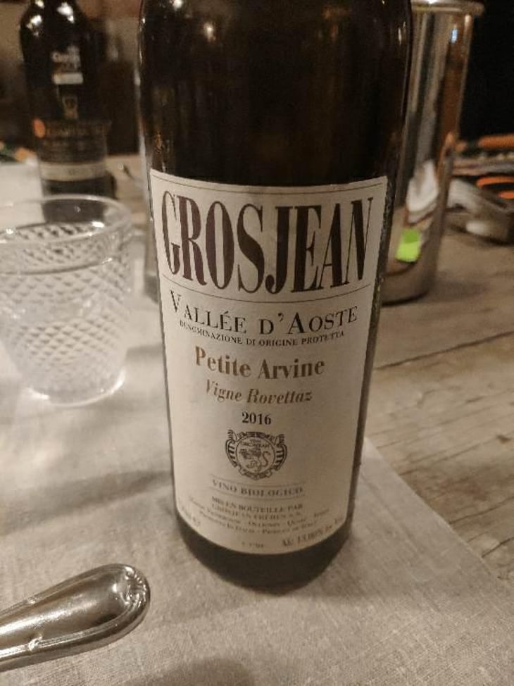 Petite Arvine - Vigne Rovettaz - Grosjean - Famiglia Grosjean -2020