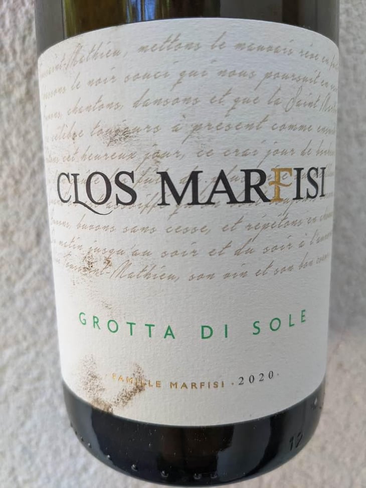 Grotta Di Sole - Clos Marfisi - Julie & Mathieu Marfisi 
