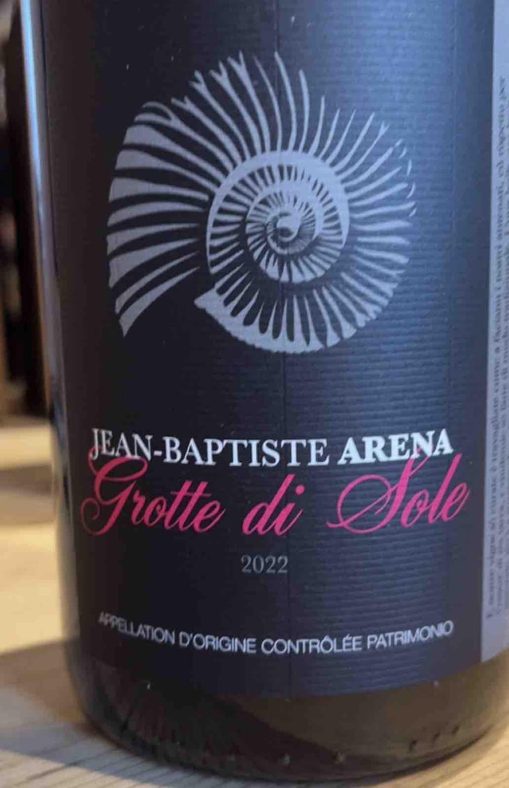 Grotte Di Sole - Domaine Jean-Baptiste Arena - Jean-Baptiste Arena 