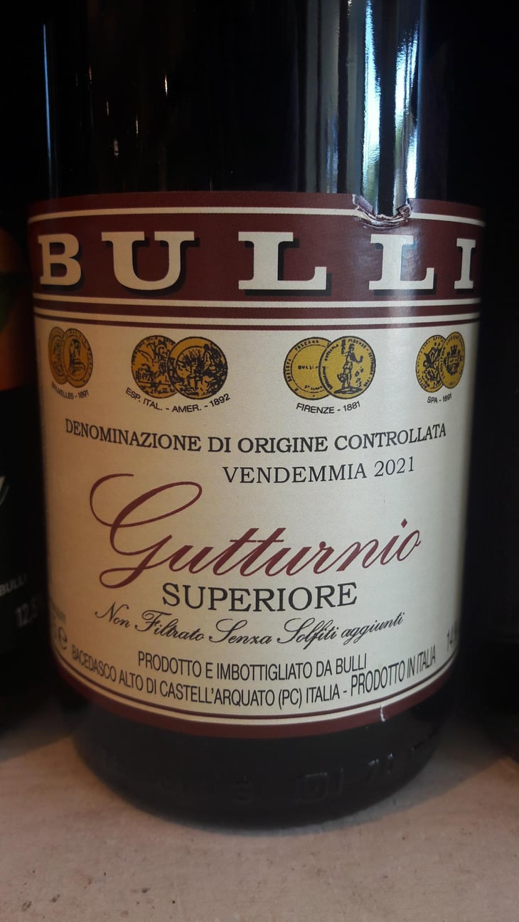 GUTTURNIO SUPERIORE DOC - Azienda Vitivinicola Bulli - Leonardo Bulli 