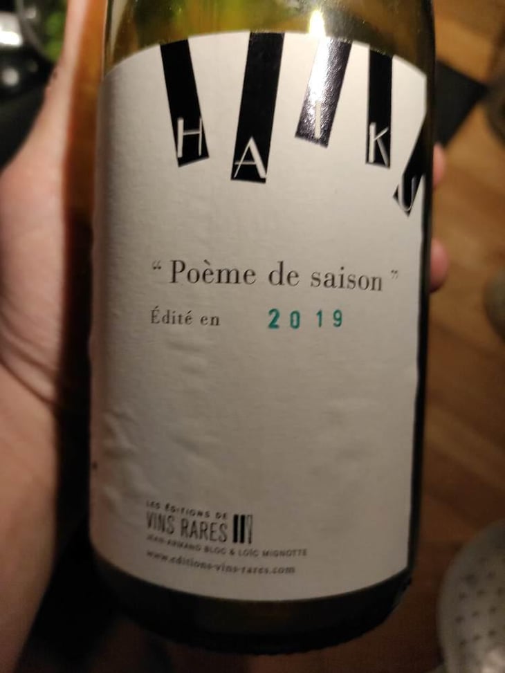 Haiku Poème De Saison - Les Editions de Vins Rares - Loïc Mignotte , Renaud Saunier & Jean-Armand Bloc 