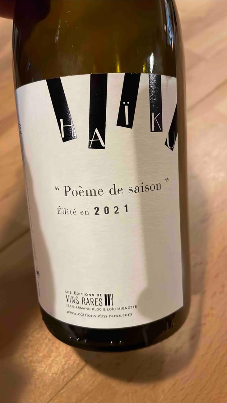 Haiku Poème De Saison - Les Editions de Vins Rares - Loïc Mignotte , Renaud Saunier & Jean-Armand Bloc 