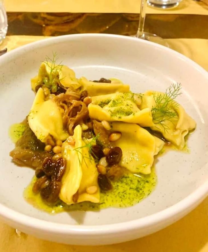 Hand Made Mackerel Ravioli With Genovese Sauce - Ritmo - 531708