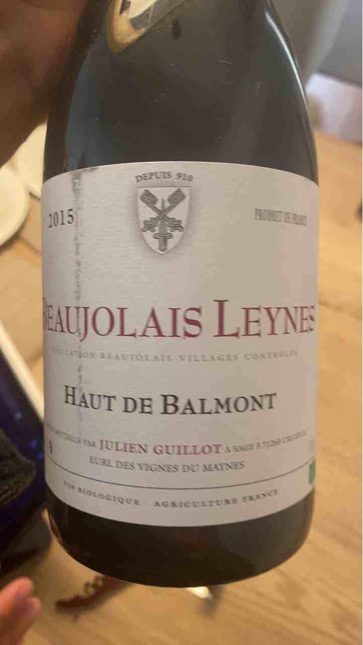 Haut de Balmont - Clos des Vignes du Maynes - Julien Guillot 