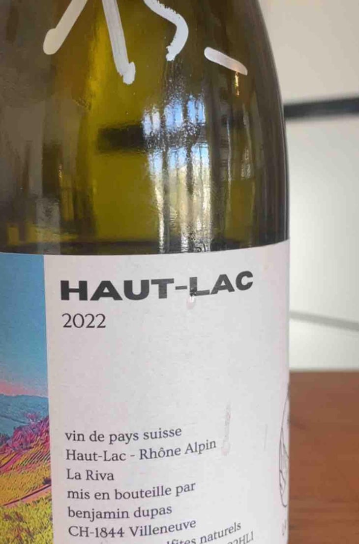Haut-Lac - Domaine de La Riva - Benjamin Dupas 