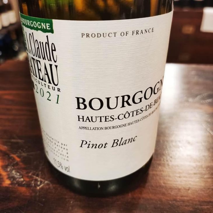 Hautes Côtes De Beaune Pinot Blanc - Domaine Jean-Claude Rateau - Amel Nouar et Jean-Claude Rateau 