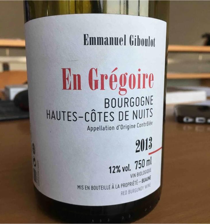 Hautes-Côtes-de-Nuits "En Grégoire" Rouge - Domaine Emmanuel Giboulot - Emmanuel Giboulot 