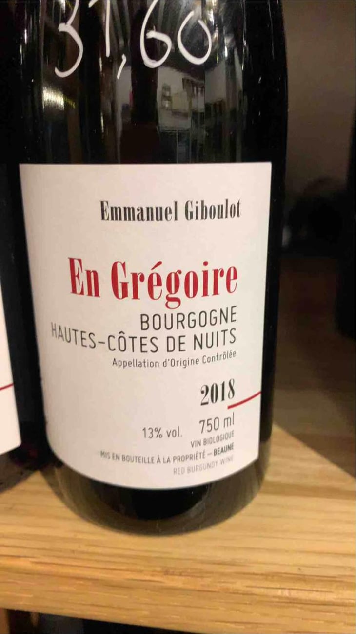 Hautes-Côtes-de-Nuits "En Grégoire" Rouge - Domaine Emmanuel Giboulot - Emmanuel Giboulot 
