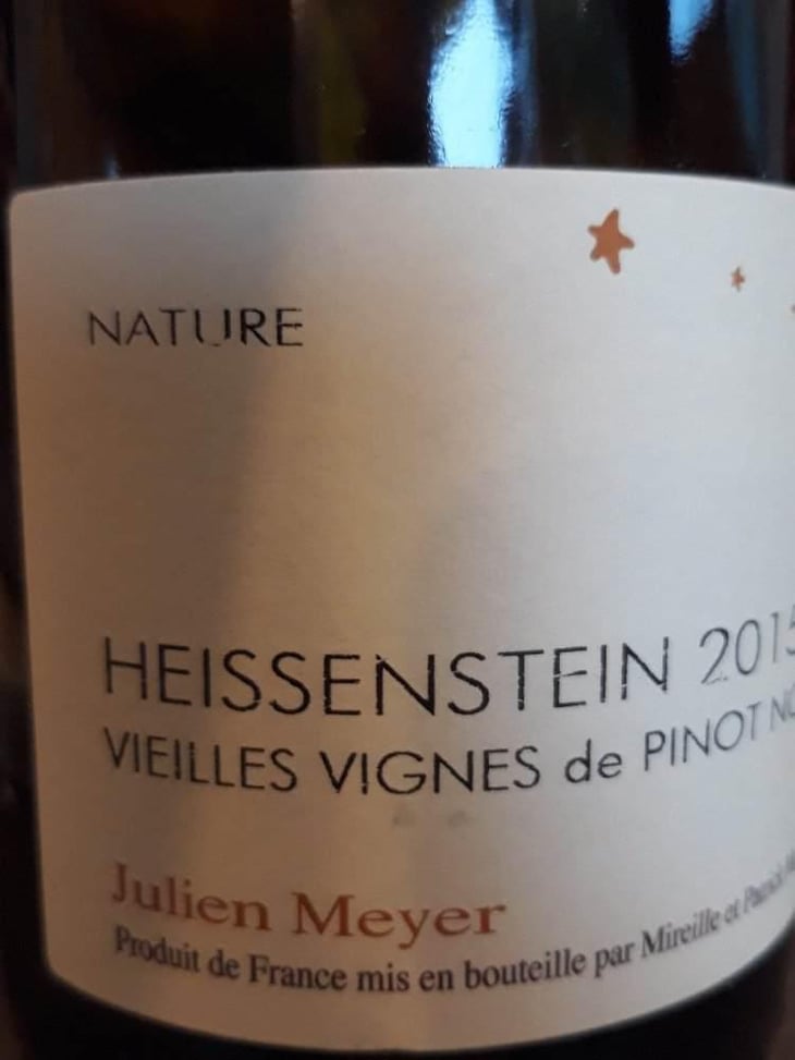 Heissenstein -Vieilles Vignes de Pinot Noir - Domaine Julien Meyer - Patrick Meyer 