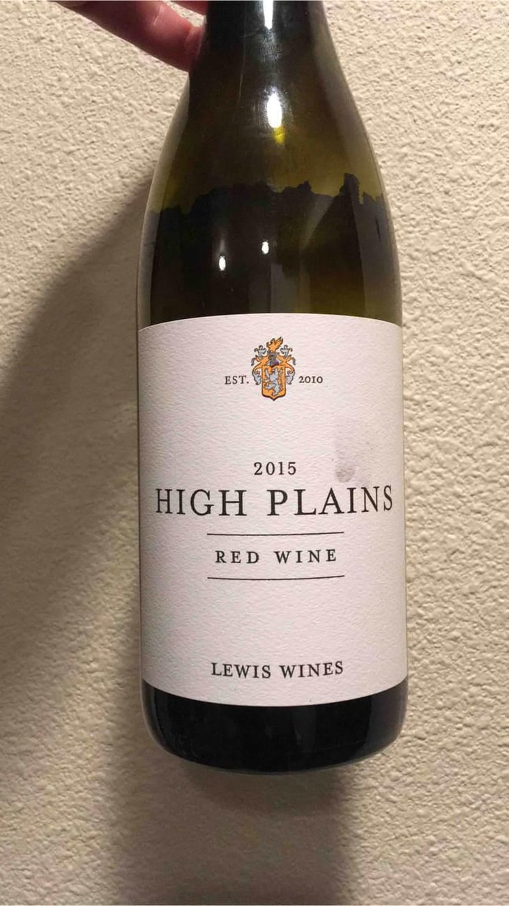 High Plains Red Wine - Texas, U.S.A. - Lewis Wines 