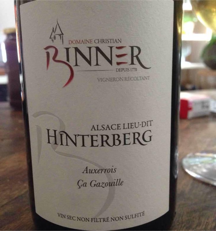 Hinterberg - Auxerrois - Domaine Christian Binner - Christian Binner et son équipe 