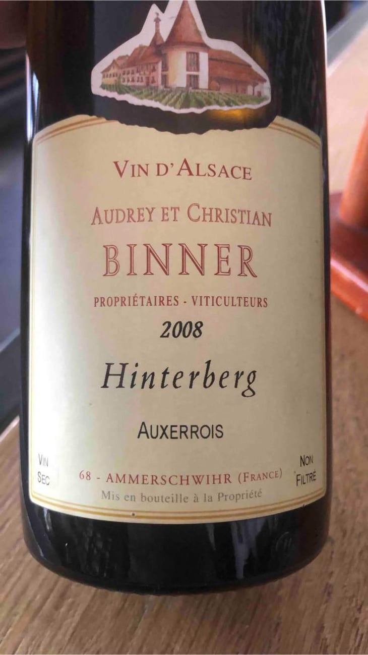 Hinterberg - Auxerrois - Domaine Christian Binner - Christian Binner et son équipe 