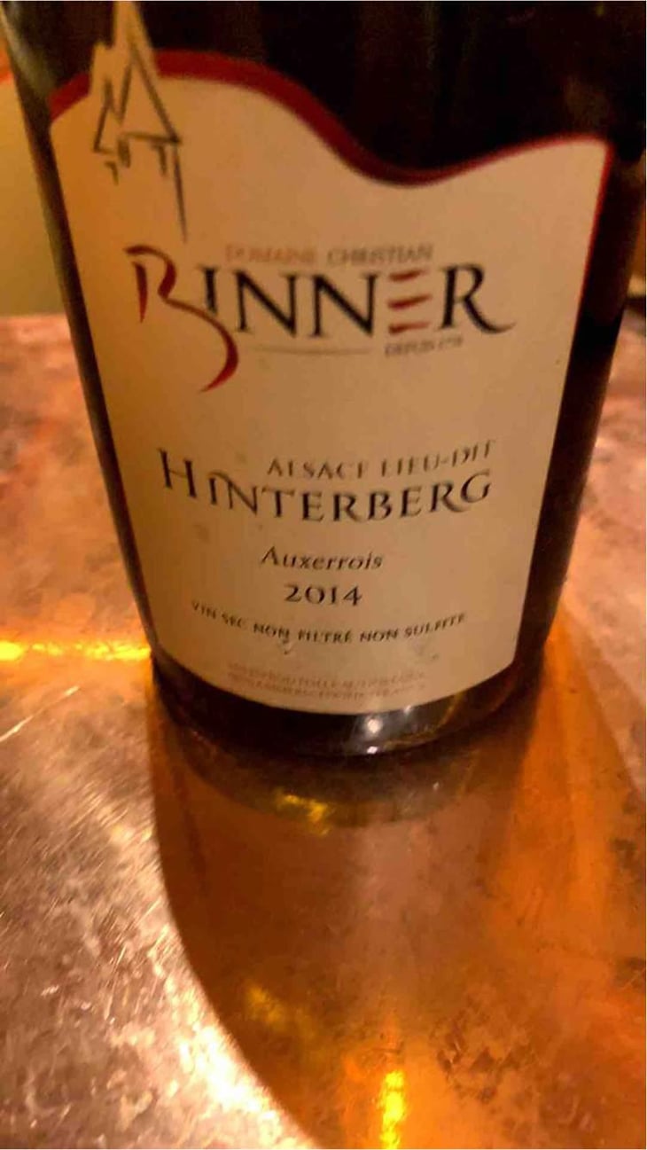 Hinterberg - Auxerrois - Domaine Christian Binner - Christian Binner et son équipe 