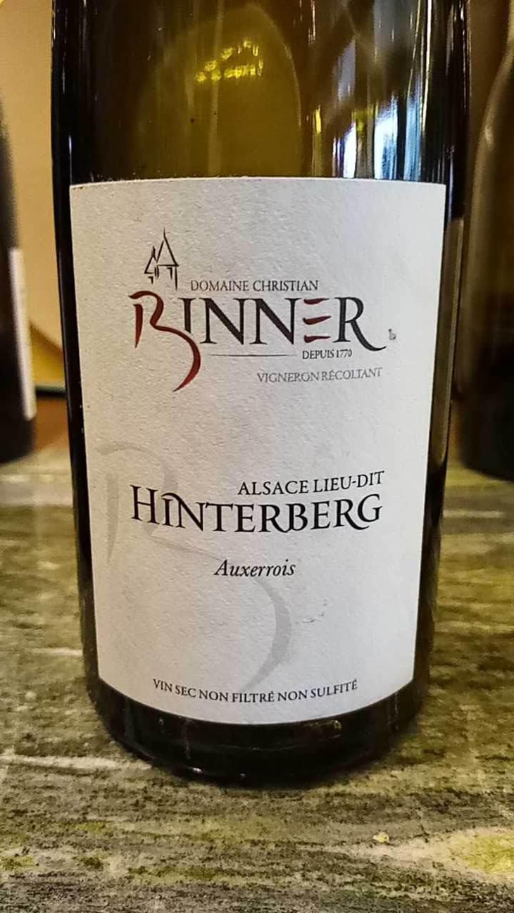 Hinterberg - Auxerrois - Domaine Christian Binner - Christian Binner et son équipe 