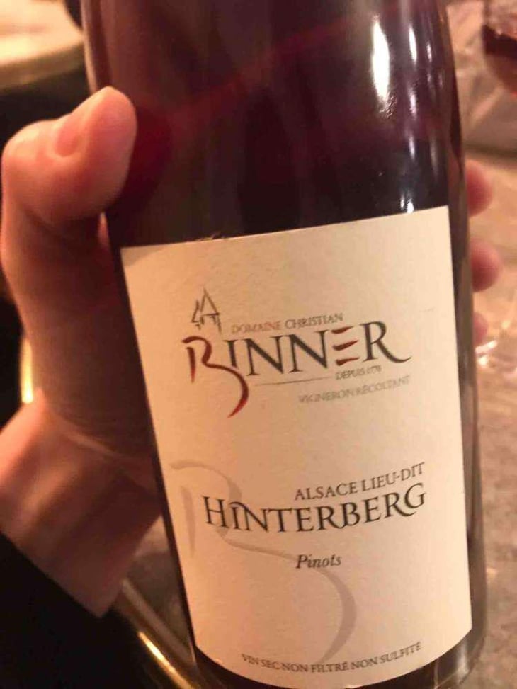 Hinterberg - Pinot Gris - Domaine Christian Binner - Christian Binner et son équipe 