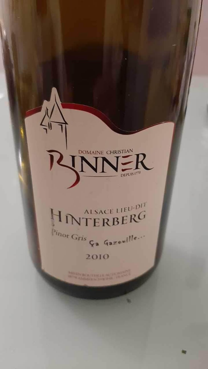 Hinterberg - Pinot Gris - Domaine Christian Binner - Christian Binner et son équipe 