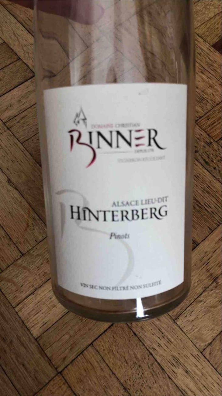 Hinterberg - Pinot Gris - Domaine Christian Binner - Christian Binner et son équipe 