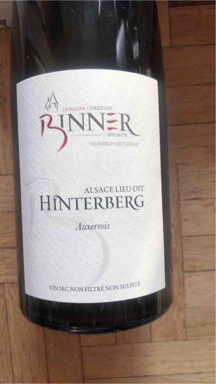 Hinterberg - Pinot Gris - Domaine Christian Binner - Christian Binner et son équipe 