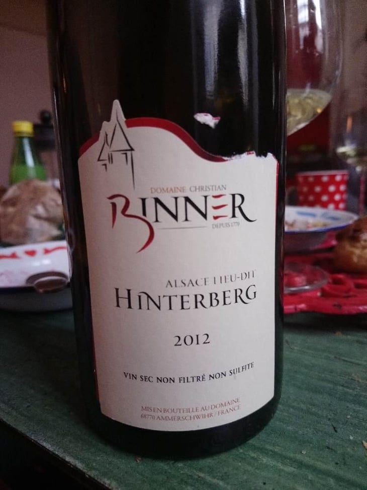 Hinterberg - Pinot Gris - Domaine Christian Binner - Christian Binner et son équipe 