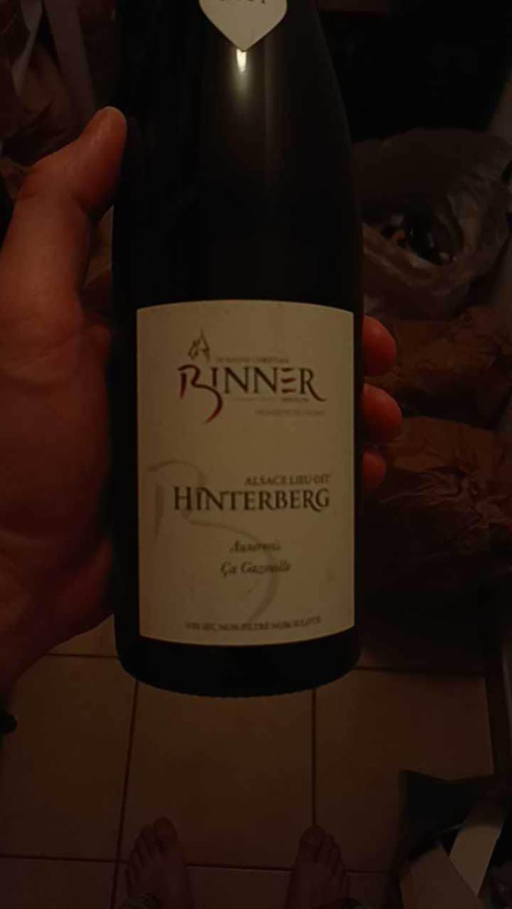 Hinterberg - Pinot Gris - Domaine Christian Binner - Christian Binner et son équipe 