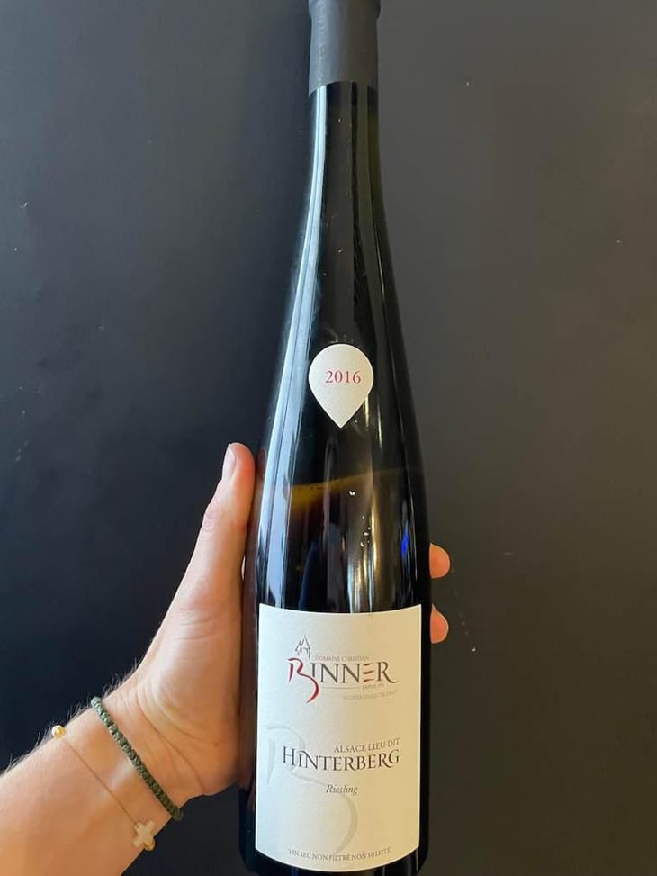 Hinterberg - Riesling 2016 - Domaine Christian Binner - Christian Binner et son équipe -2016
