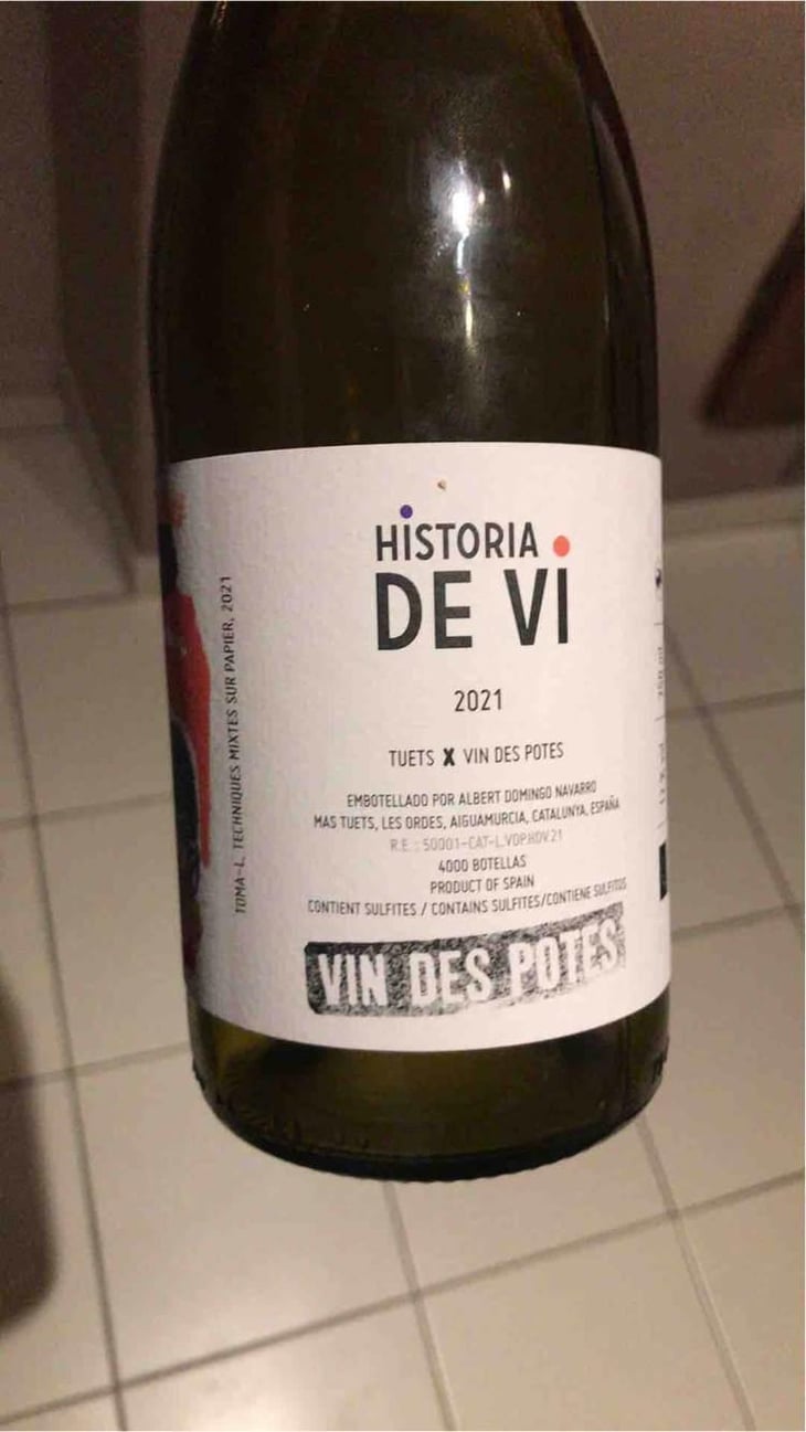 Historia de VI X Tuets - Vin des Potes - Basile Passe 