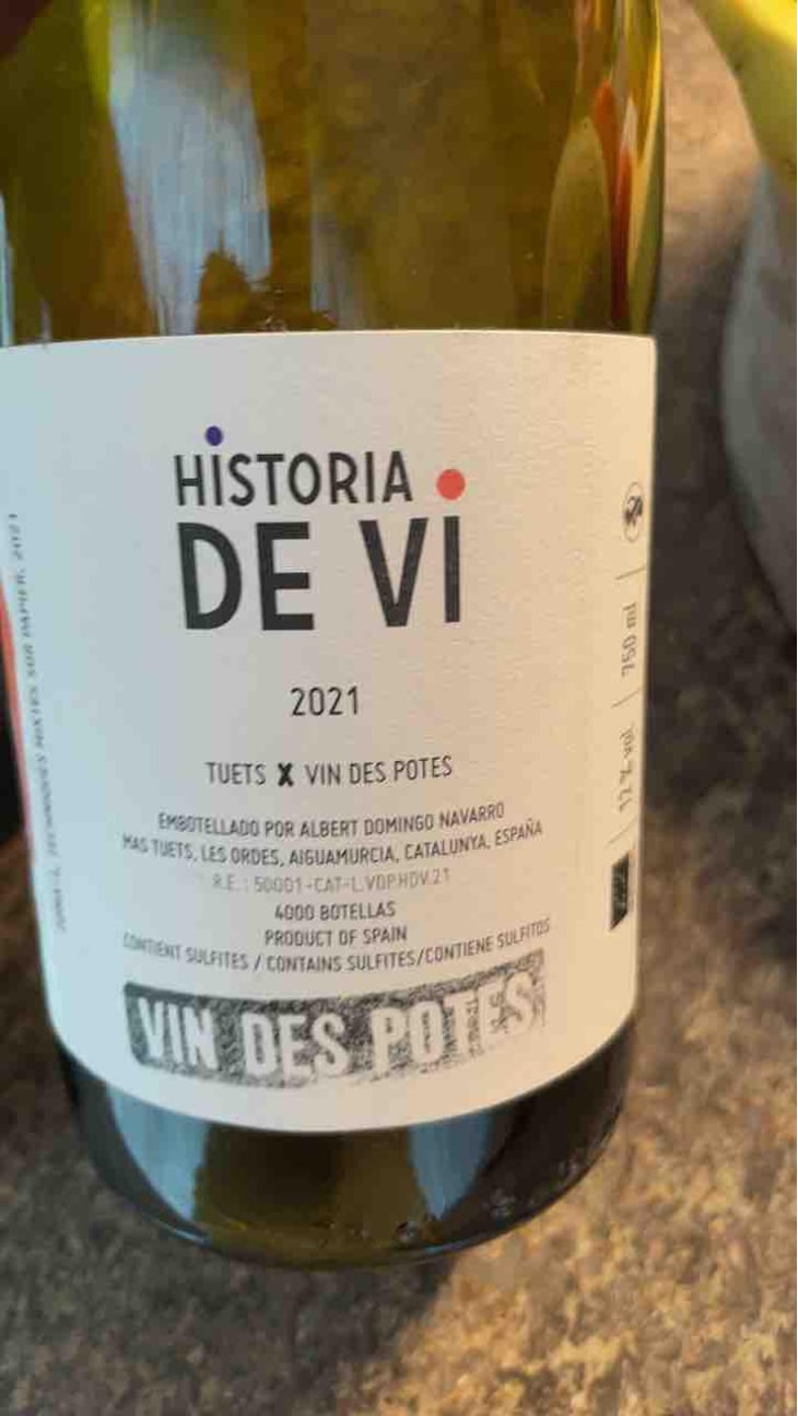 Historia de VI X Tuets - Vin des Potes - Basile Passe 