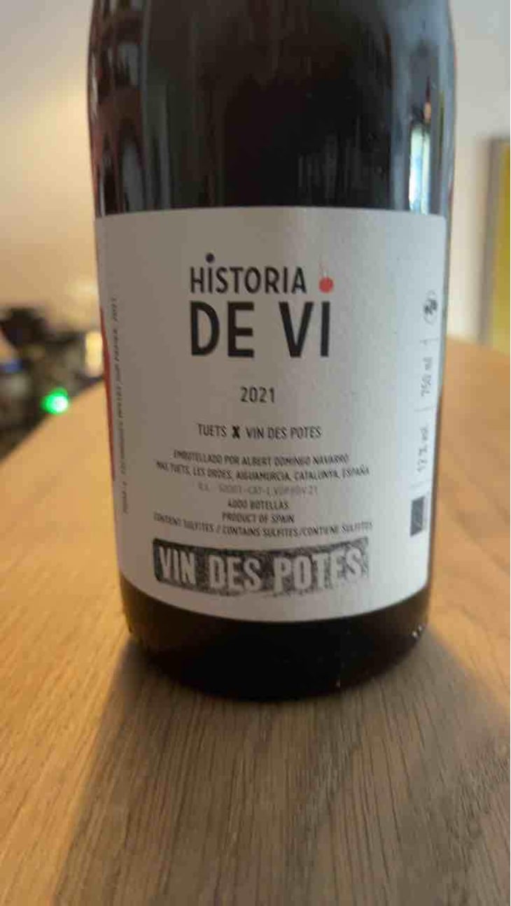 Historia de VI X Tuets - Vin des Potes - Basile Passe 