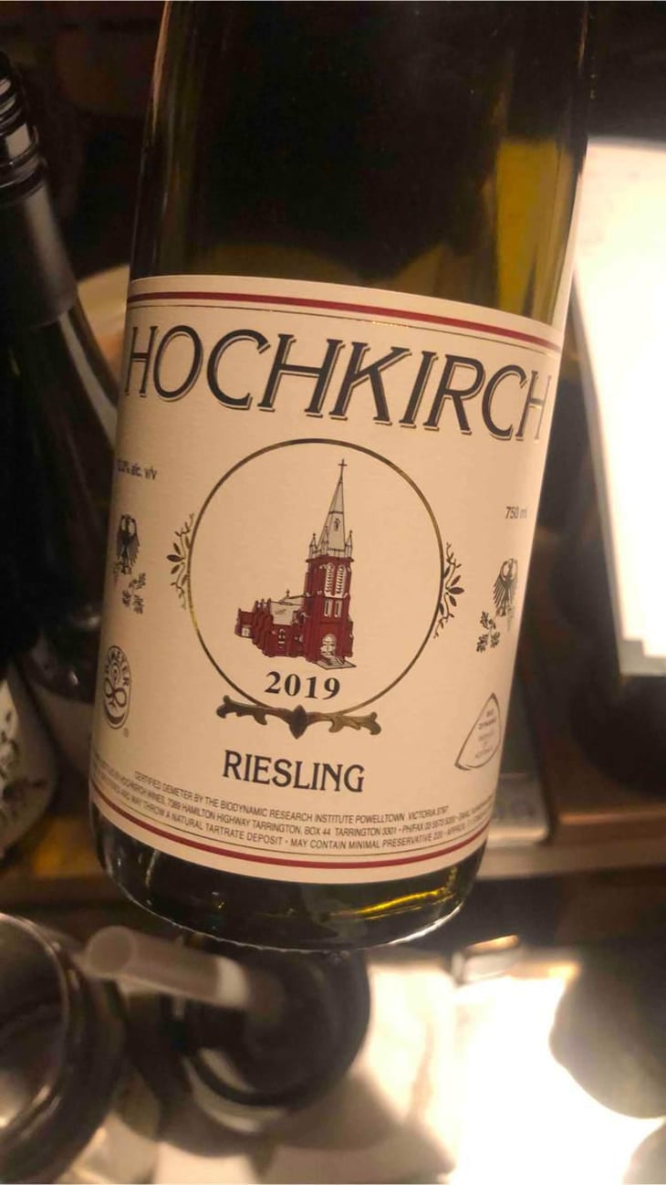 Hockirch Riesling - Hochkirch Wines - Jennifer & John Nagorcka 
