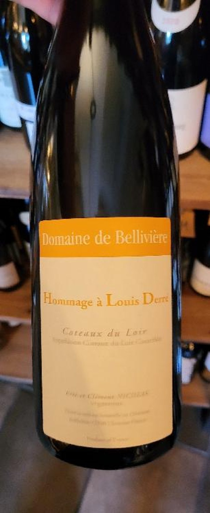 Hommage a Louis derre' - Domaine de Bellivière - Clement et Laure Anne Nicolas -2018