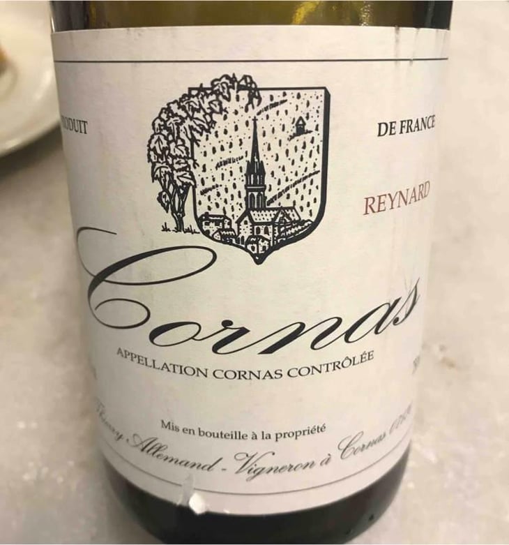 Cornas "Reynard" - Thierry Allemand - Thierry Allemand 