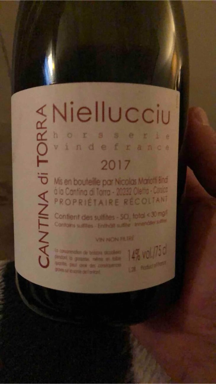 Hors Série Niellucciu Rouge - Cantina di Torra - Nicolas Mariotti Bindi 